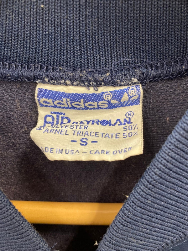 アディダス adidas 70s 80s ヴィンテージ Vintage トラックジャケット 紺 赤 ATP USA製 ジャージ ネイビー Sサイズ 101MT-3039