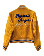 ヒステリックグラマー HYSTERIC GLAMOUR STADIUM JACKET スタジアム ジャケット スタジャン ワッペン アウター 黄 2AB-2930 ジャケット ロゴ イエロー Fサイズ 104MT-2124