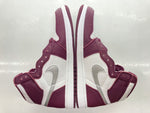 ナイキ NIKE 21年製 AIR JORDAN 1 RETRO HIGH OG BORDEAUX エア ジョーダン レトロ ハイ ボルドー AJ1 白 赤紫 555088-611 メンズ靴 スニーカー ホワイト 28cm 104-shoes527