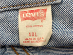 リーバイス Levi's 80s 80年代 71506 USA製 デニムジャケット トラッカージャケット Gジャン アウター サイズ 40L ジャケット 無地 ブルー 104MT-2179