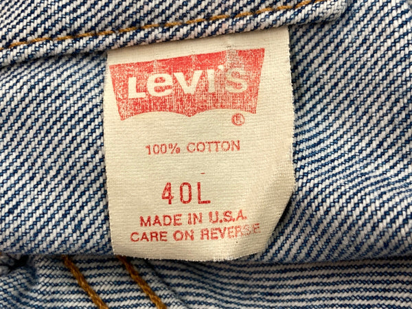 リーバイス Levi's 80s 80年代 71506 USA製 デニムジャケット トラッカージャケット Gジャン アウター サイズ 40L ジャケット 無地 ブルー 104MT-2179