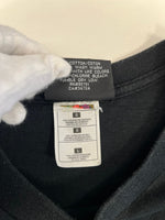 US US古着 RADICAL NATURE ラディカルネイチャー アニマルTシャツ カエルプリント フロッグプリント 蛙プリント 黒 総柄   Tシャツ ブラック Lサイズ 101MT-4834