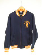 アベイシングエイプ A BATHING APE BAPE スウェット スタジャン ジャケット ネイビー Mサイズ 103MT-2921