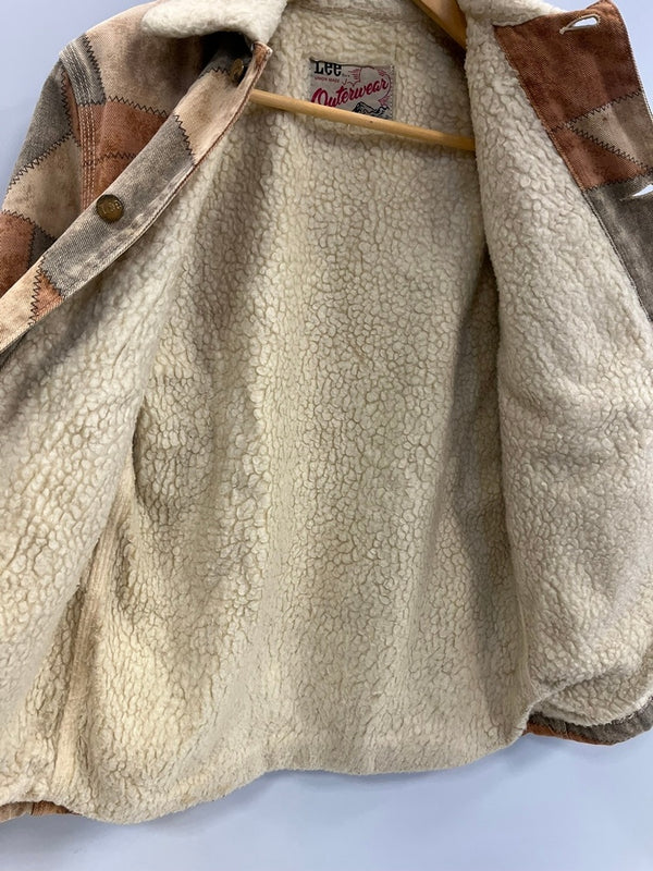 リー Lee ヴィンテージ Vintage パッチワーク ボアジャケット  ジャケット ブラウン パッチワーク柄 101MT-4610
