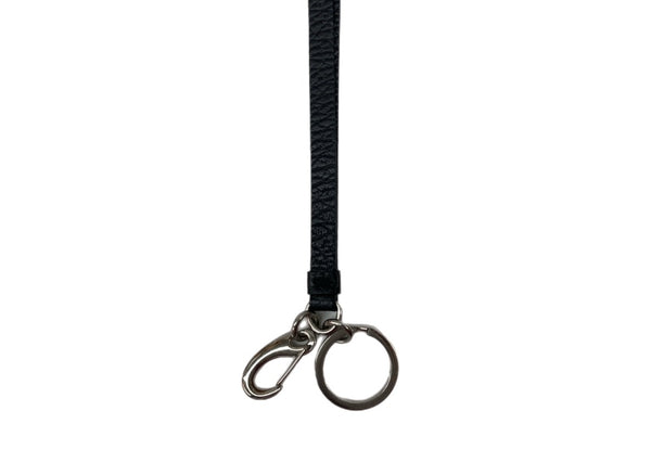 メゾンマルジェラ Maison Margiela NECK STRAP ネックストラップ キーチェーン キーリング ネックレス 黒 ネックストラップ ロゴ ブラック 104Z-8