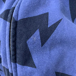 アベイシングエイプ A BATHING APE sta スター ジップアップ スウェット パーカー ブルー Lサイズ 201MT-4311