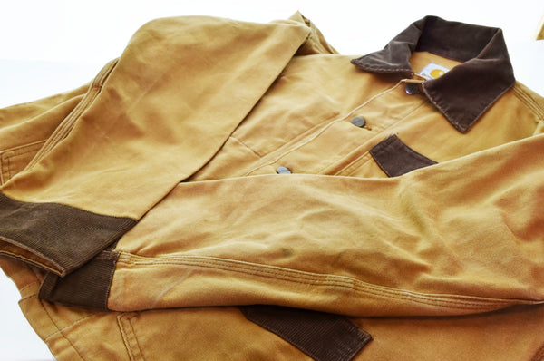 カーハート Carhartt 80’s "100 YEARS" Barn Chore Jacket チョアジャケット ダック地 カバーオール CU016 ジャケット 無地 ベージュ 103MT-508