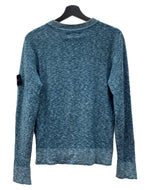 ストーンアイランド STONE ISLAND CNECNECK KNIT クルーネック ニット パッチ プルオーバー 薄手 セーター 青 6915544B2 セーター ロゴ ブルー Sサイズ 104MT-1874