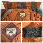 【曜日割引対象外】 ヴィンテージ vintage 80's~ Americana LEATHER USA製 パッチワーク レザージャケット ジャケット マルチカラー 40サイズ 201MT-4458 VB