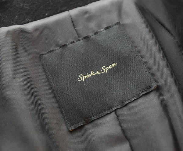 スピックアンドスパン Spick&Span モッサジャケットライクコート ウールコート 22-020-200-7041-4-0 コート ブラック 38 103LT-119