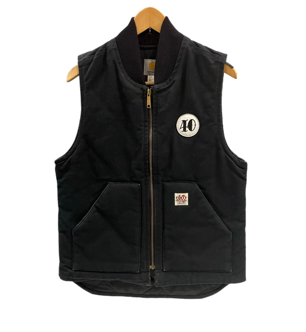 カーハート Carhartt × FORTY FINE CLOTHING リブ ダックベスト キャンバス ワッペン 2 ベスト ブラック 101MT-4992