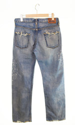 コムデギャルソン COMME des GARCONS JUNYA WATANABE 05AW Broken Denim ダメージ加工 ストレートデニム JP-P05 デニム ブルー Mサイズ 103MB-477