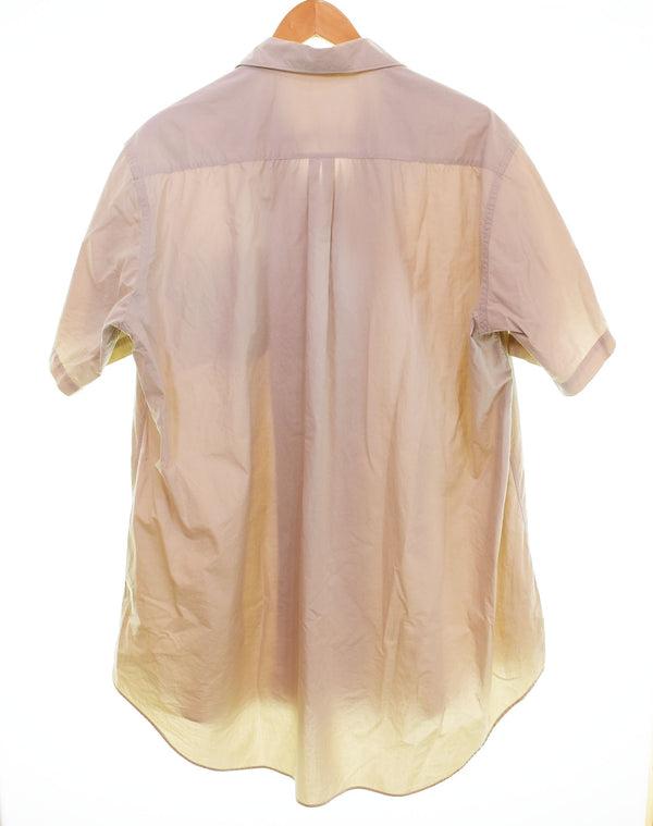 ワイズ Y's Y's for men OPEN COLLAR OVER SIZE SHIRT オープン カラー オーバー サイズ シャツ 半袖シャツ ベージュ 103MT-2653