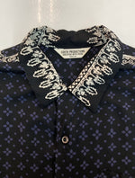 クーティー COOTIE RAYON OPEN COLLAR S/S SHIRT オープンカラー シャツ アロハシャツ バンダナ 半袖 黒 半袖シャツ 総柄 ブラック Mサイズ 104MT-1161
