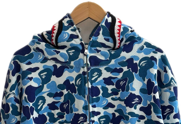 アベイシングエイプ  A BATHING APE Camo Shark Full Zip Hoodie 001ZPE201004X パーカ ブルー 2XLサイズ 201MT-3232