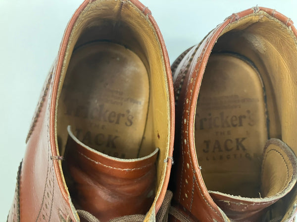 トリッカーズ Trickers THE JACK COLLECTION GHILLIE BOOTS ギリーブーツ ウィングチップ フルブローグ カントリー MADE IN ENGLAND イングランド製 英国製 6012 メンズ靴 ブーツ カントリー ブラウン UK7 101sh-2214
