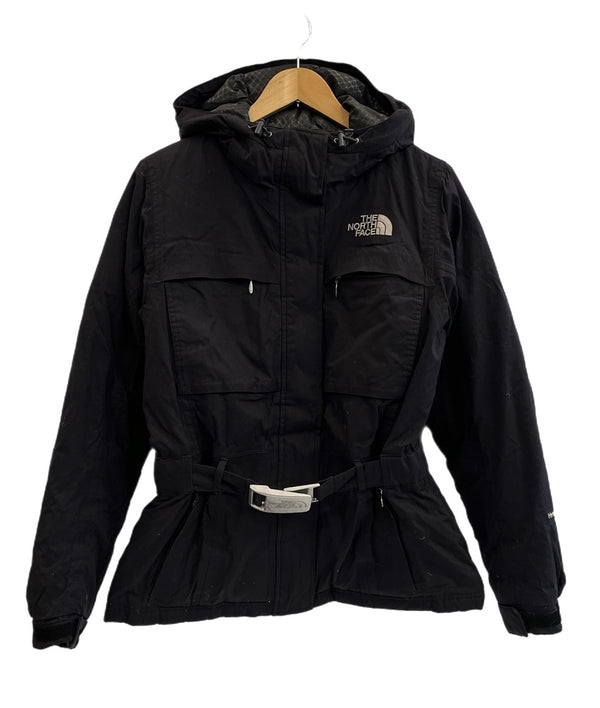 ノースフェイス THE NORTH FACE HYVENT  ハイベント　中綿ジャケット フード ベルト 黒 レディースアウター ジャケット ブラック Sサイズ 101LT-202