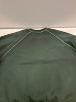 ステューシー STUSSY 24AW Overlock Varsity Raglan Crew オーバーロック バーシティ ラグラン クルー ユーズド加工 カレッジロゴ 118564 スウェット グリーン Lサイズ 101MT-5332