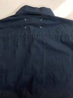 メゾンマルジェラ Maison Margiela BUTTONDOWN SHIRT ボタンダウン シャツ ここのえ期 長袖 紺 サイズ 46 長袖シャツ 無地 ネイビー 104MT-2135