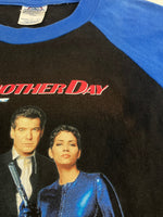 US US古着 00's DELTA 007 DIE ANOTHER DAY 映画 ムービーT プロモーション ラグラン VINTAGE ヴィンテージ ロンT ブラック Lサイズ 101MT-4646
