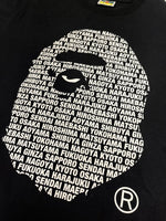 ア ベイシング エイプ A BATHING APE JAPAN APE HEAD TEE BAPE STORE限定 Tシャツ 黒 Tシャツ ブラック Lサイズ 101MT-5353