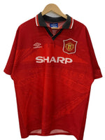 アンブロ UMBRO マンチェスターユナイテッド ゲームシャツ サッカー フットボール 半袖カットソー レッド XLサイズ 201MT-3805