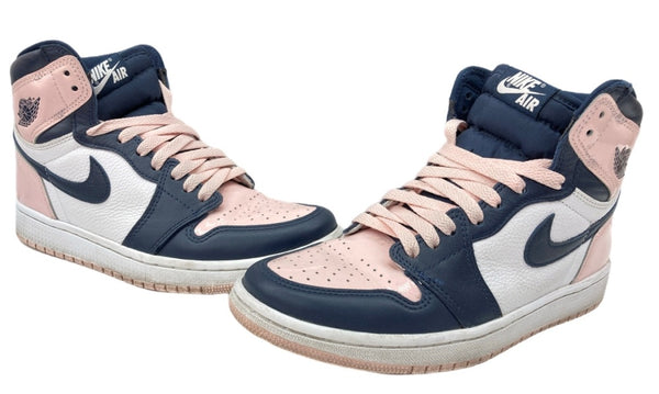 ナイキ NIKE Women's Air Jordan 1 High OG SE Atmosphere ウィメンズ エアジョーダン1 ハイ アトモスフィア PINK 紺 NAVY ネイビー DD9335-641 レディース靴 スニーカー ピンク 25cm 104S-726