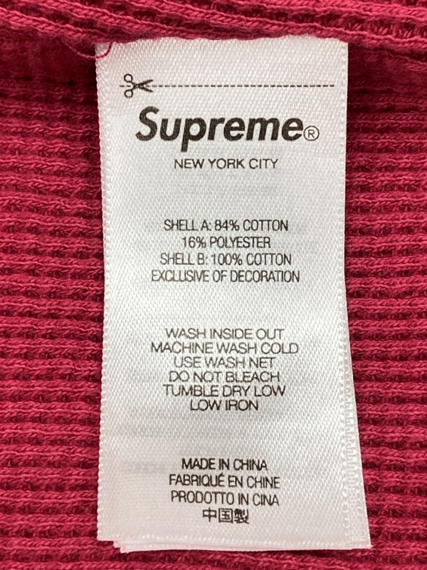 シュプリーム SUPREME × HYSTERIC GLAMOUR ヒステリックグラマー 24FW Thermal Lined Zip Up Hooded Sweatshirt 赤 パーカ プリント レッド Lサイズ 104MT-1689