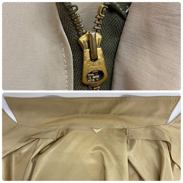 【曜日割引対象外】 ヴィンテージ vintage 40's コの字タロン スポーツジャケット テーラード ジャケット ベージュ 201MT-4723 VB