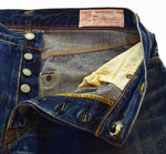 エヴィス EVISU カモメ 革パッチ デニムパンツ 34✕35 デニム ブルー 34 103MB-584