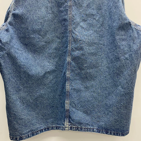 【曜日割引対象外】 リー Lee 90's DUNGAREES Cant Bustem デニムカバーオール USA製 ジャケット ブルー Lサイズ 201MT-3978 VB