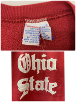 【曜日割引対象外】 チャンピオン Champion 90's REVERSE WEAVE USA製 ohio state カレッジロゴ スウェット レッド XXLサイズ 201MT-2882 VB