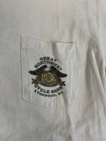 ヴィンテージ vintage ハーレーダビッドソン HARLEY DAVIDSON OWNERS GROUP オーナーズグループTシャツ 白 ポケット US古着 Tシャツ ホワイト Mサイズ 101MT-4826