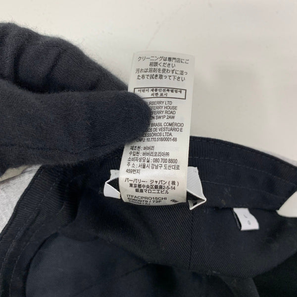 【中古】バーバリー Burberry 刺繍ベースボールキャップ 8060979 帽子 メンズ帽子 キャップ グレー Lサイズ 201goods-758