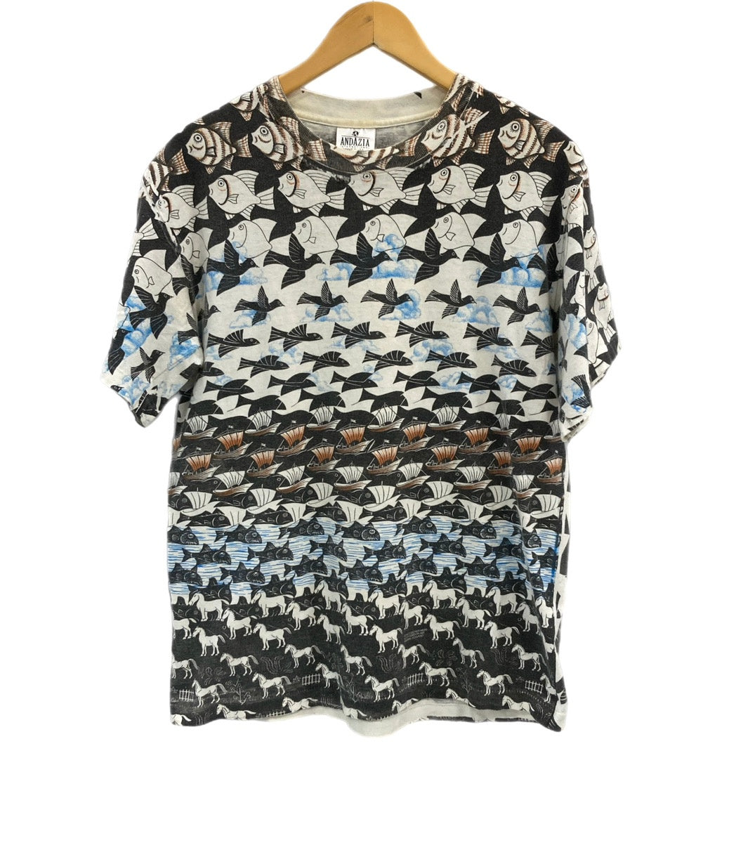 ヴィンテージ vintage 90's 90s ANDAZIA M.C.ESCHER ALL OVER PRINT