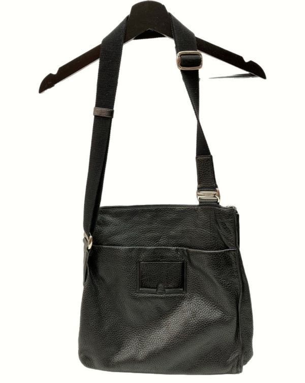 バリー BALLY LEATHER SHOULDER BAG レザー ショルダー バッグ 斜め掛け 黒 バッグ メンズバッグ ショルダーバッグ・メッセンジャーバッグ 無地 ブラック 104bag-4