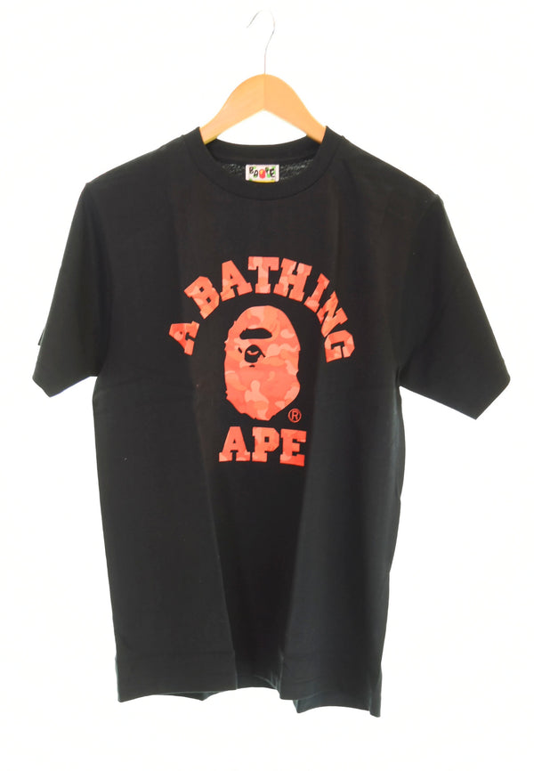 アベイシングエイプ A BATHING APE BAPE STORE SEOUL プリント 半袖Tシャツ 黒 Tシャツ ブラック Mサイズ 103MT-1118