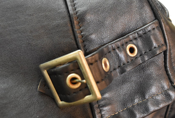 ショット SCHOTT 90s USA製 641 裏ライナー付き取り外し可 シングルライダース ジャケット 641 34 ジャケット ブラック 103MT-2812