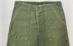 ミリタリー Military 60s 60年代 U.S.ARMY ベイカーパンツ コットンサテン OG-107 TYPE1 緑 無地 カーゴパンツ カーキ 32×33 104MB-219