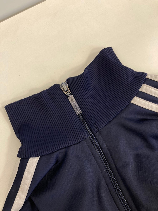 アディダス adidas 80s~ ヴィンテージ Vintage トラックジャケット トレフォイルロゴ  40/42 ジャージ ネイビー 101MT-3436