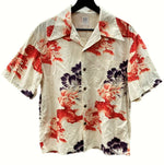 サンサーフ SUN SURF SPECIAL EDITION 2001年復刻モデル Chintz Cotton Hawaiian 唐獅子牡丹 KARAJISHI BOTAN アロハ 開襟 半袖シャツ 花・植物 ベージュ 104MT-426