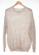 ヨーク YOKE 22SS ARK別注 Meshed Knit Crewneckメッシュ ニット セーター YK22SS0346S 2 セーター ベージュ 103MT-3146