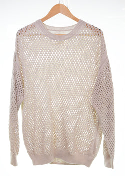 ヨーク YOKE 22SS ARK別注 Meshed Knit Crewneckメッシュ ニット セーター YK22SS0346S 2 セーター ベージュ 103MT-3146