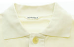 オーラリー AURALEE  21SS SUPER FINE COTTON SALT SHRINK PIQUE BIG POLO ビッグ ポロシャツ A21SP01EK 4 半袖ポロシャツ ベージュ 103MT-1852