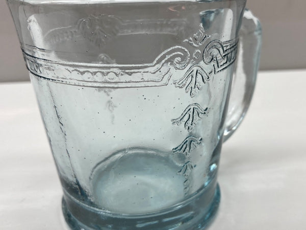 ファイアーキング Fire-King 40s Philbe Mug フィルビー マグ サファイアブルー Dハンドル 無刻印 USA製 耐熱 加工 マグカップ 青 その他 総柄 ブルー 104Z-15