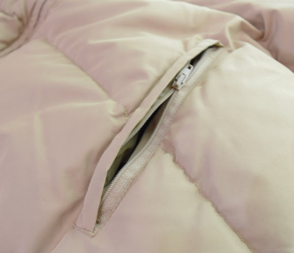 ラルフローレン RalphLauren ダウンジャケット DOWN JACKET ジップアップ 胸 ポニー YKK ZIP ジャケット ベージュ Mサイズ 103MT-3446