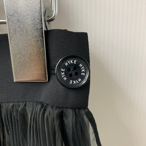 ハイク HYKE 18SS オーガンジープリーツスカートロングスカート 181-14046-013 スカート ブラック 201LB-110