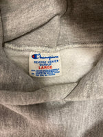 チャンピオン Champion 80s トリコタグ前期  ヴィンテージ Vintage リバースウィーブ REVERSE WEAVE US古着 USA製 WISCONSIN フロッキープリント パーカ グレー Lサイズ 101MT-3018