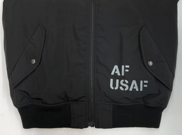 アビレックス AVIREX REVERSIBLE FLIGHT JACKET リバーシブル フライト ジャケット MA-1 ボンバー ジップアップ アウター 黒 6152217 ジャケット ロゴ ブラック XLサイズ 104MT-2169