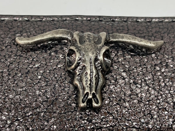 ラルフローレン RalphLauren ポロ POLO Metallics Leather Small Zip Casual Purses And Wallets メタリック レザー スモール ジップ ラウンドファスナー カード ケース Silver 銀 427714806001 財布・ケース クレジットカードケース ワンポイント シルバー 104W-23